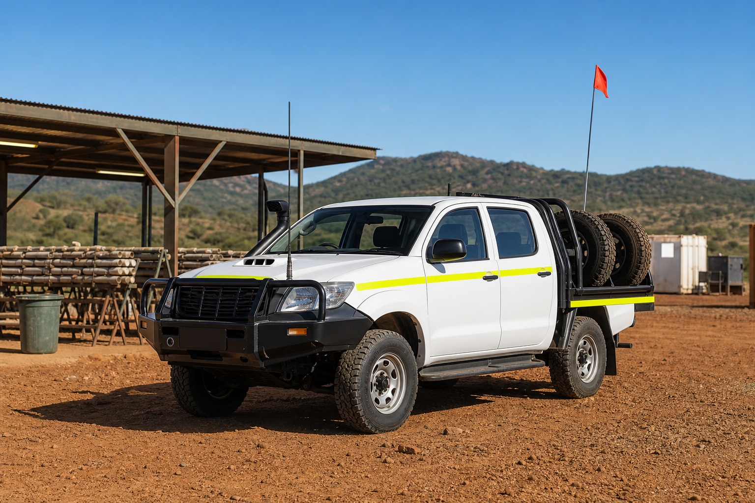 Mine-spec field vehicle prepared for exploration logistics and transport